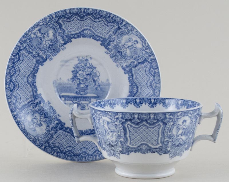 Cup Two Handled and Saucer c1930s